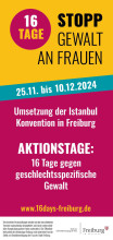 Stopp Gewalt an Frauen Programm 2024