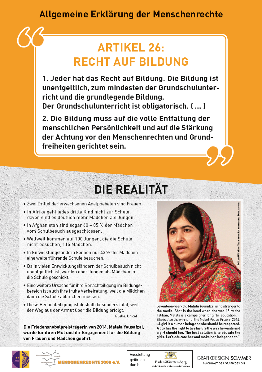 Artikel 26: Recht auf Bildung